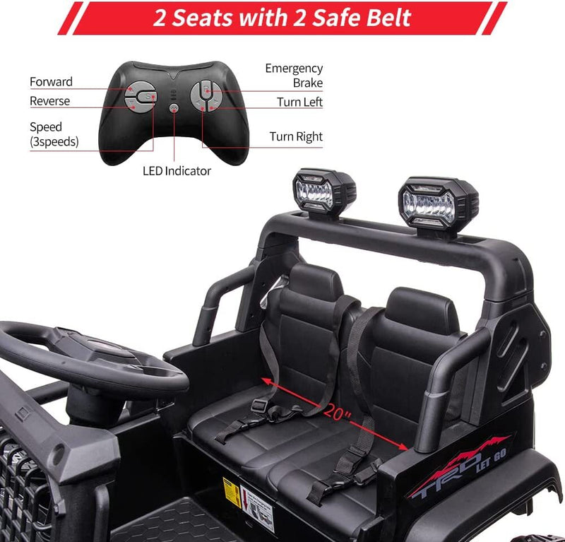 24V Kids Electric Ride-On Jeep Car with Remote Control and Safety Features Magic Cars 4
