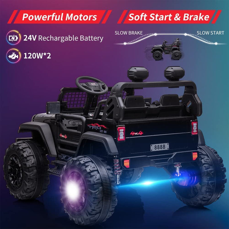 24V Kids Electric Ride-On Jeep Car with Remote Control and Safety Features Magic Cars 7