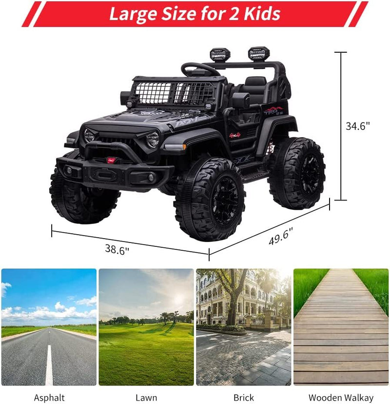 24V Kids Electric Ride-On Jeep Car with Remote Control and Safety Features Magic Cars 8