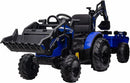24V Kids Electric Ride-On Tractor Car with Trailer Excavator and Bulldozer Attachments Magic Cars 6