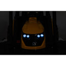 24V Kids Ride-On Tractor with Trailer, Ground Loader, Audio, and LED Lights in Yellow Magic Cars 2
