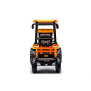 24V Kids Ride-On Tractor with Trailer, Ground Loader, Audio, and LED Lights in Yellow Magic Cars 7