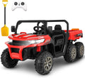 24V Kids Ride-On UTV Truck with Remote Control, 2 Seats, Dump Bed, 6 Wheels, Red Magic Cars Variant 0