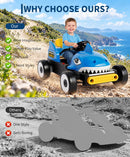 3-in-1 12V Ride-On Dinosaur Construction Truck with Crane and Music for Kids Ages 3-6, 66lb Capacity Magic Cars 6