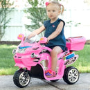 Battery-Powered Pink 3-Wheel Ride-On Motorcycle for Kids Ages 3-6, Safe and Fun Magic Cars 3