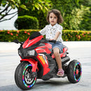 12V Red Kids Electric Ride-On Motorcycle with 3 Wheels and LED Lights Magic Cars Variant 0