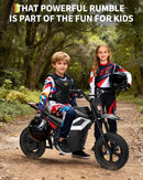 350W 24V Electric Dirt Bike for Kids - 14MPH Off-Road with 12in Fat Tires for Ages 8-14 Magic Cars 2