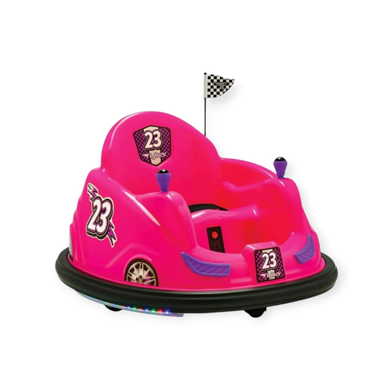 Battery-Powered 6V Pink Bumper Car Ride-On with LED Lights for Ages 1.5-4 Magic Cars Variant 0