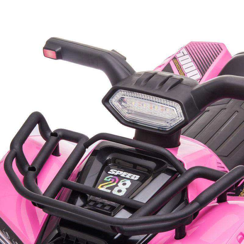 6V Battery-Powered Kids Ride-On ATV Quad with LED Headlights Magic Cars 9