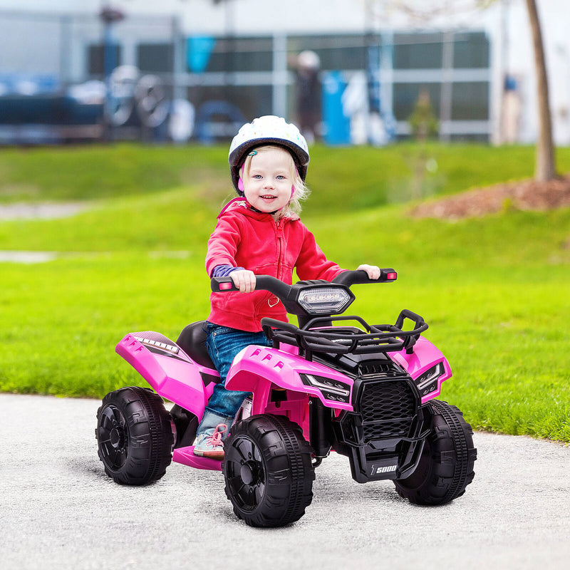 6V Battery-Powered Kids Ride-On ATV Quad with LED Headlights Magic Cars Variant 0
