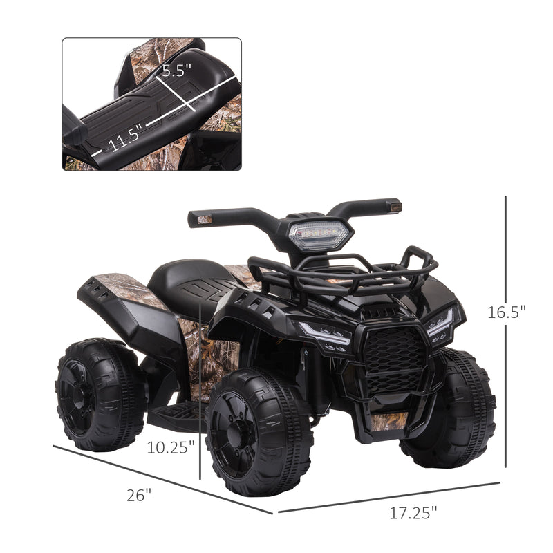 6V Battery-Powered Kids Ride-On Quad ATV with LED Headlights Magic Cars 2
