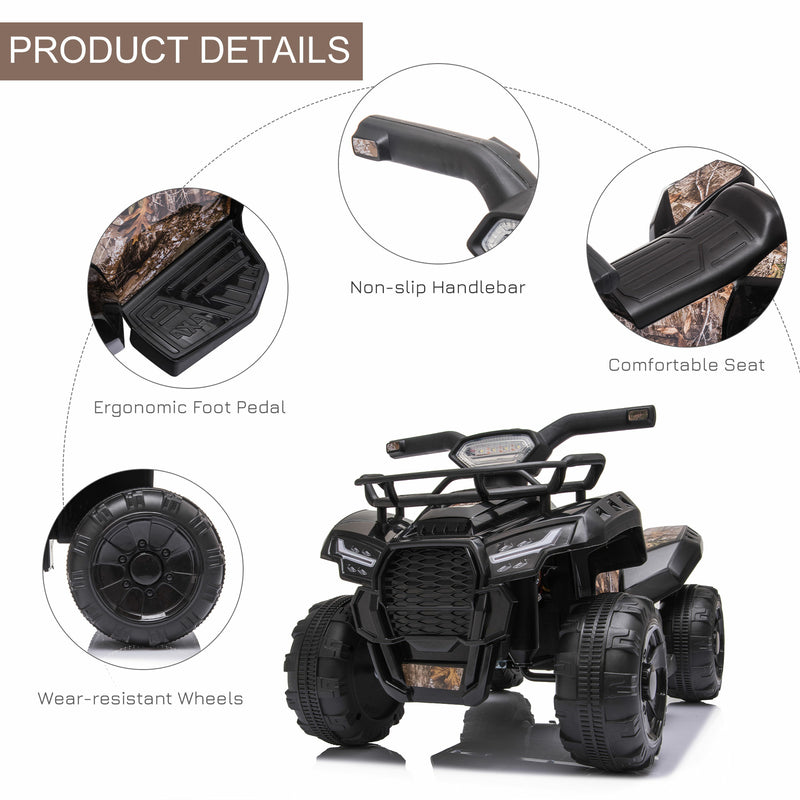 6V Battery-Powered Kids Ride-On Quad ATV with LED Headlights Magic Cars 5