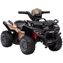 6V Battery-Powered Kids Ride-On Black Quad ATV Toy with Music Magic Cars Variant 0