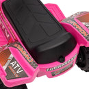 6V Battery-Powered Kids Ride-On Pink Quad Four-Wheeler ATV Toy with Music Magic Cars 10
