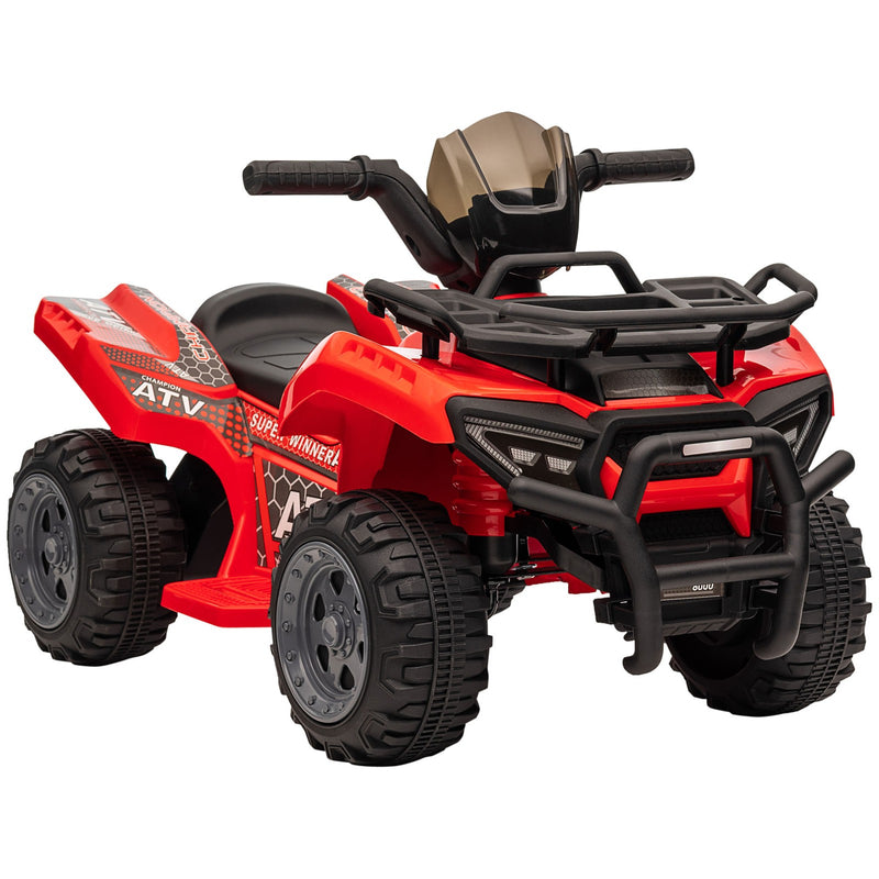 6V Battery-Powered Kids Ride-On Red Quad ATV with Music Toy Magic Cars Variant 0