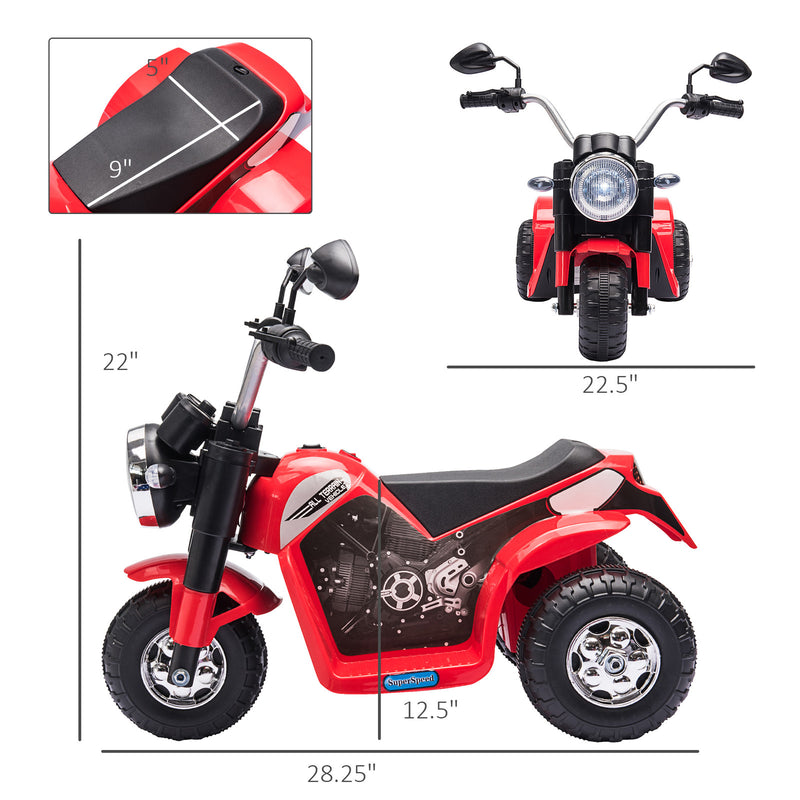 6V Kids Electric 3-Wheel Ride-On Chopper Motorcycle with Headlights Magic Cars 1