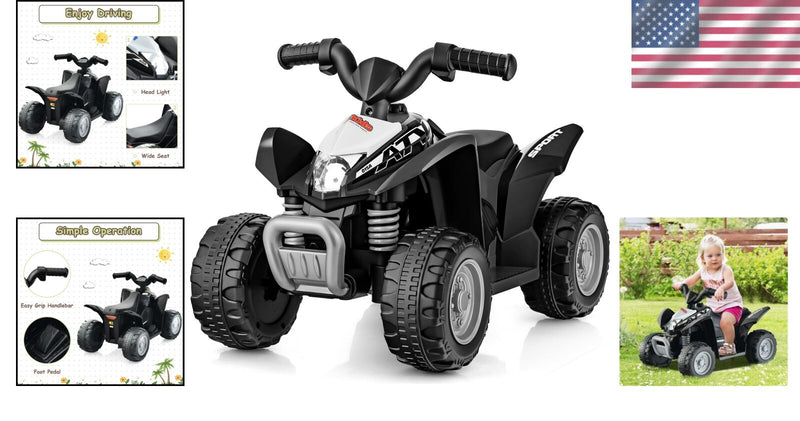 6V Electric Ride-On ATV for Toddlers with Realistic Design and LED Lights Magic Cars 1