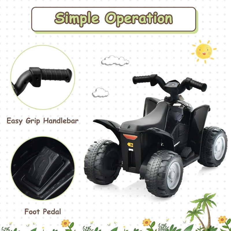 6V Electric Ride-On ATV for Toddlers with Realistic Design and LED Lights Magic Cars 5