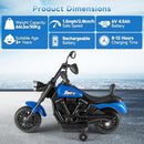 6V Ride-On Motorcycle Toy for Kids with Training Wheels, Sound Features & Headlights Magic Cars 3
