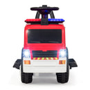 6V Battery-Powered Kids Ride-On Fire Truck with Siren, Lights, and Music Magic Cars 6