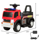 6V Battery-Powered Kids Ride-On Fire Engine Truck with Siren Magic Cars 1