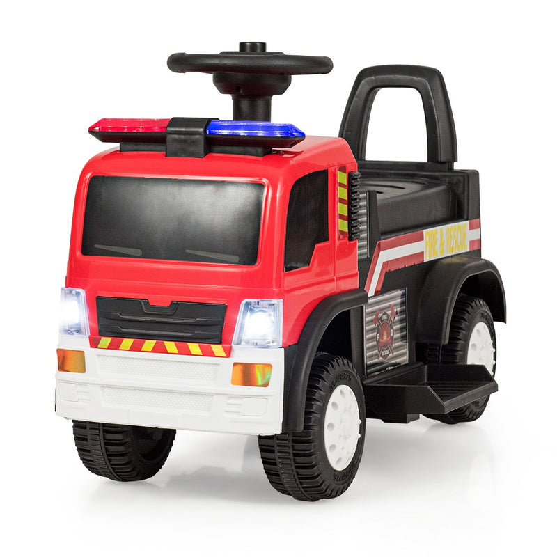 6V Battery-Powered Kids Ride-On Fire Engine with Siren, Lights, and Music Magic Cars Variant 0