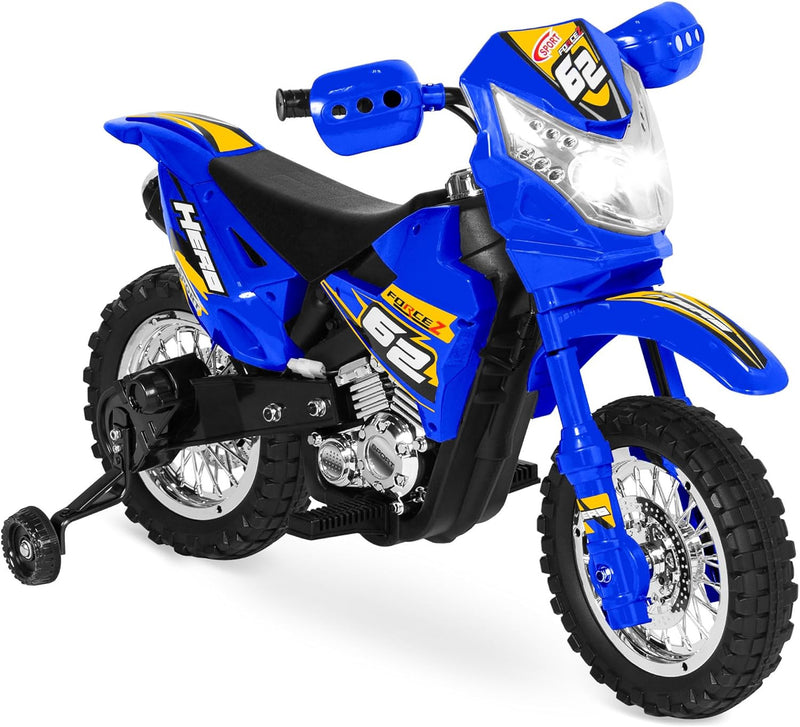 Kids 6V Ride-On Motorcycle with Treaded Tires, Working Headlights, and 2 MPH Speed Magic Cars 0