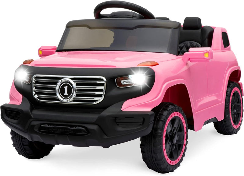 6V Pink Kids Ride-On Truck with Parent Remote Control, 3 Speeds, and LED Lights Magic Cars Variant 0