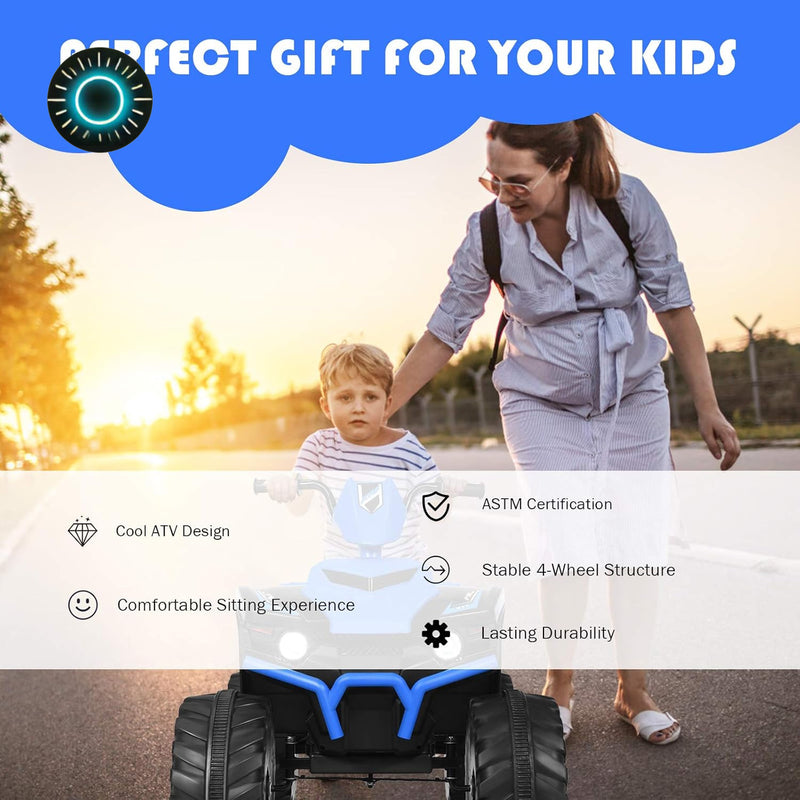 12V Kids Electric ATV with LED Lights, Adjustable Speed, and Horn Magic Cars 5