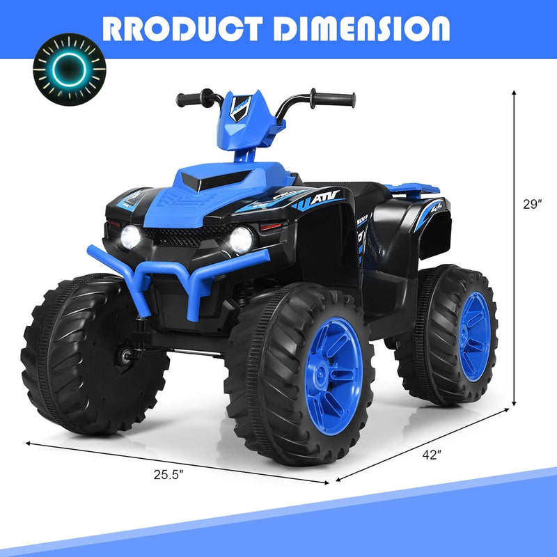 12V Kids Electric ATV with LED Lights, Adjustable Speed, and Horn Magic Cars 7