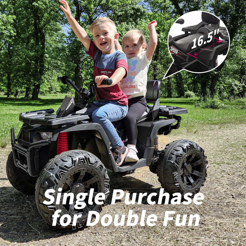 Kids 24V Electric 4-Wheeler ATV Ride-On Toy with 400W Motor and 2-Seater Design Magic Cars 2