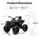 Kids 24V Electric 4-Wheeler ATV Ride-On Toy with 400W Motor and 2-Seater Design Magic Cars 7