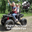 Kids Electric 24V 4-Wheeler ATV Ride-On Quad with 400W Motor and 2-Seater Design Magic Cars 5