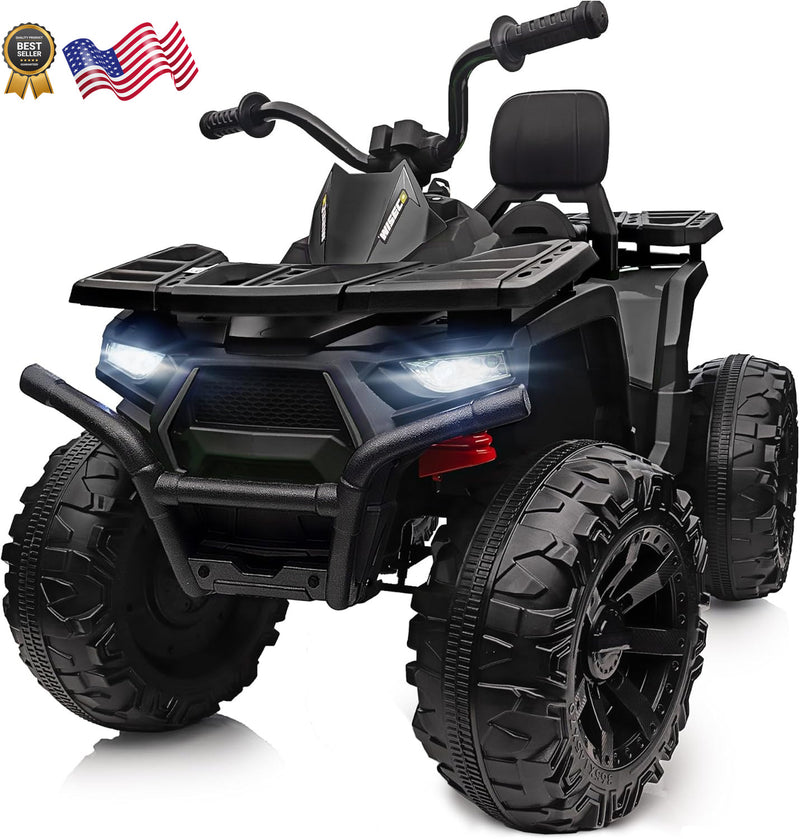 24V Kids 4-Wheeler ATV Ride-On Toy Car with 400W Motor for Older Kids Black Magic Cars 10