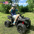 24V Kids 4-Wheeler ATV Ride-On Toy Car with 400W Motor for Older Kids Black Magic Cars 1