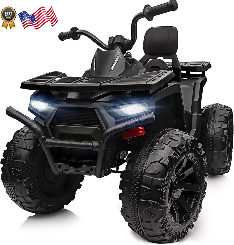 24V Kids 4-Wheeler ATV Ride-On Toy Car with 400W Motor for Older Kids Black Magic Cars 9