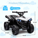 Kids 6V Battery-Powered Electric ATV 4-Wheeler Quad with 1.8 MPH Speed Magic Cars 16