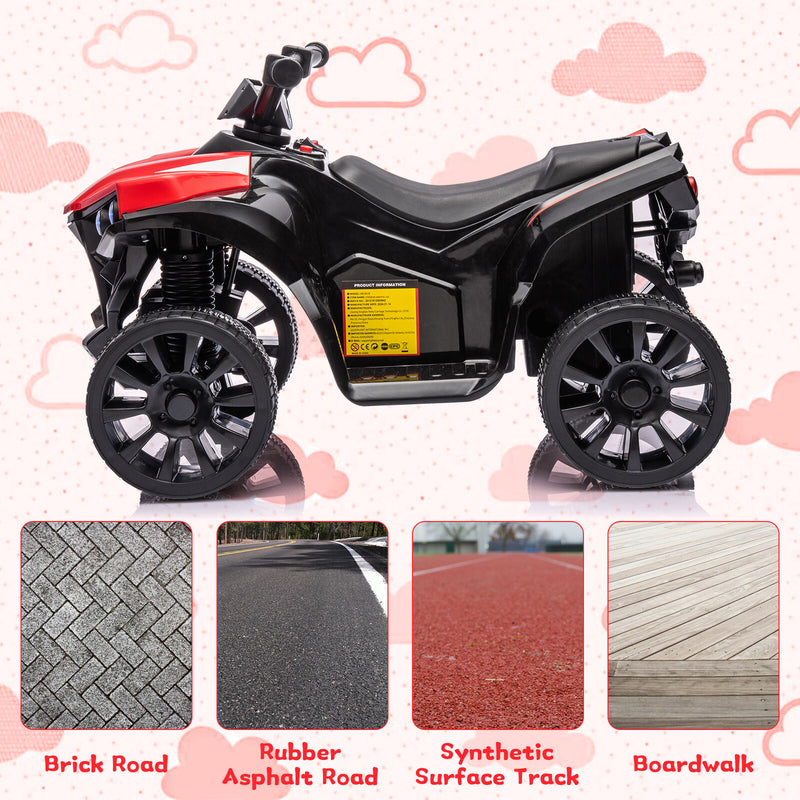 6V Battery-Powered Electric Ride-On 4 Wheeler ATV Toy for Toddlers Magic Cars 6