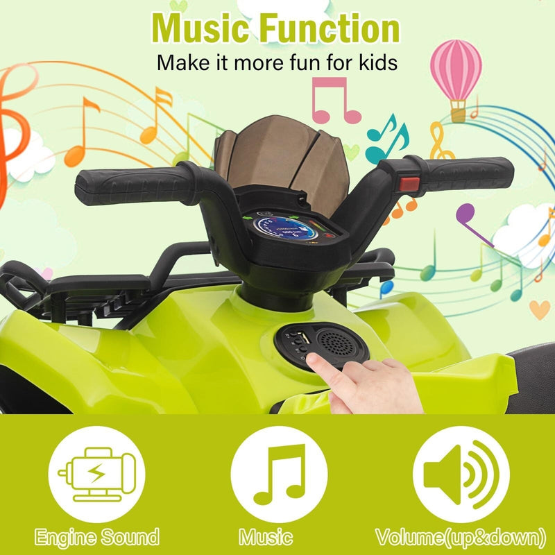 6V Kids ATV 4-Wheeler Ride-On Toy Car for Toddlers and Boys Magic Cars 2
