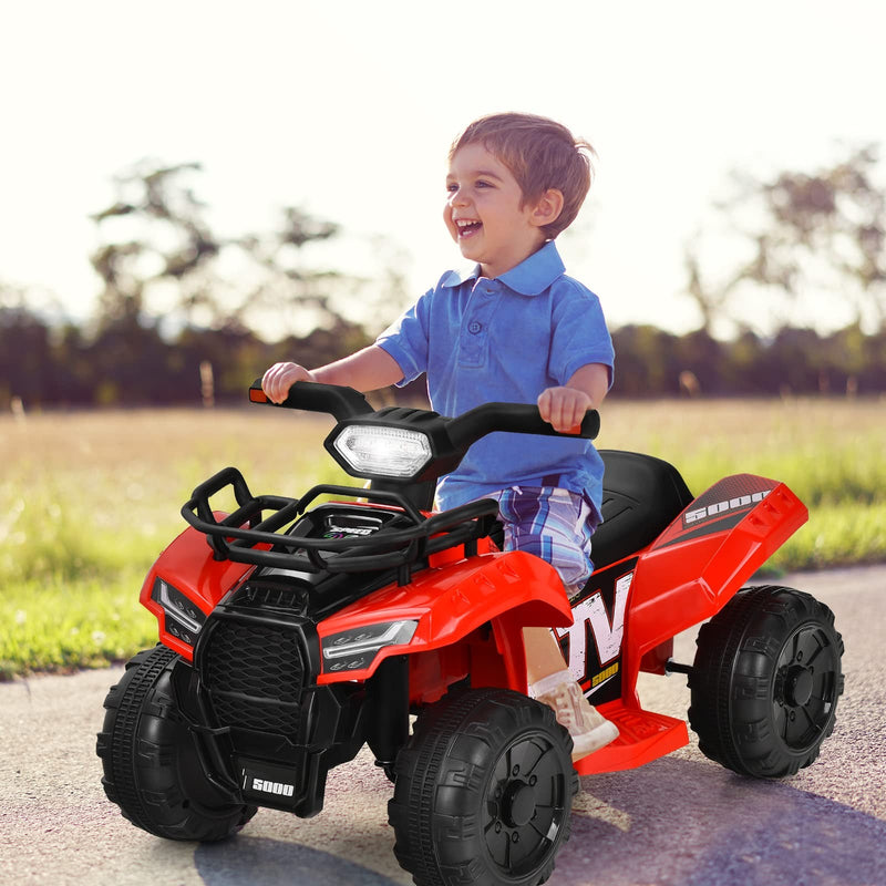 Battery-Powered Kids 4-Wheeler ATV with Front Storage Basket and Toddler Quad Design Magic Cars 1