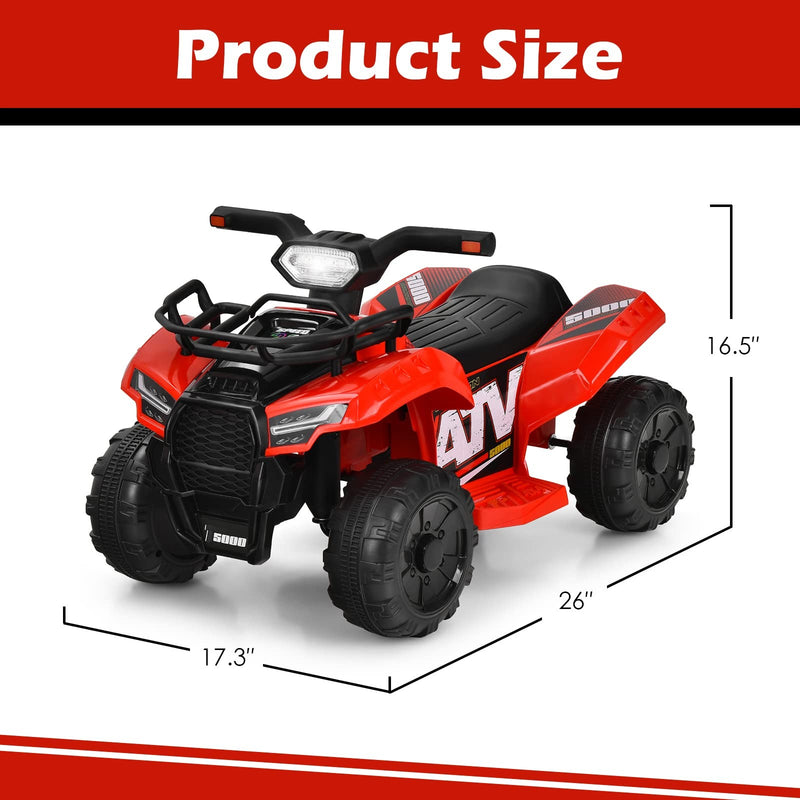 Battery-Powered Kids 4-Wheeler ATV with Front Storage Basket and Toddler Quad Design Magic Cars 5