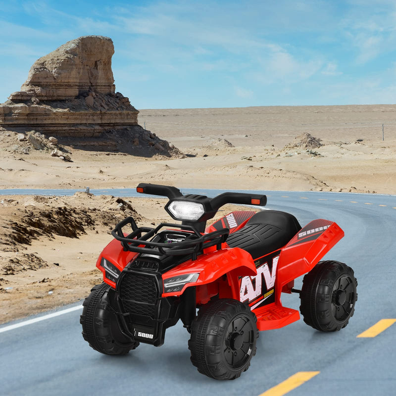 Battery-Powered Kids 4-Wheeler ATV with Front Storage Basket and Toddler Quad Design Magic Cars 7
