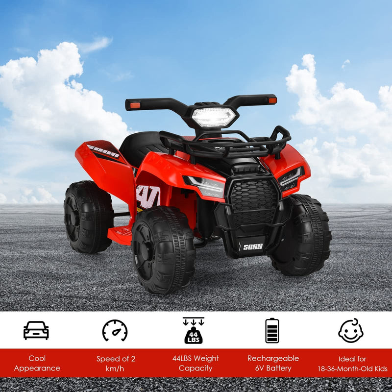 Battery-Powered Kids 4-Wheeler ATV with Front Storage Basket and Toddler Quad Design Magic Cars 8
