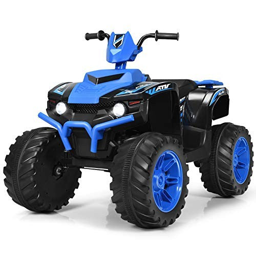 12V Blue Kids Electric Battery-Powered ATV with LED Lights and High & Low Speed Magic Cars 1