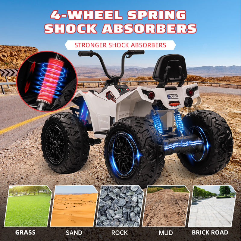 Kids 24V 4WD Electric Ride-On ATV Car with 4x80W Powerful Motors Magic Cars 20