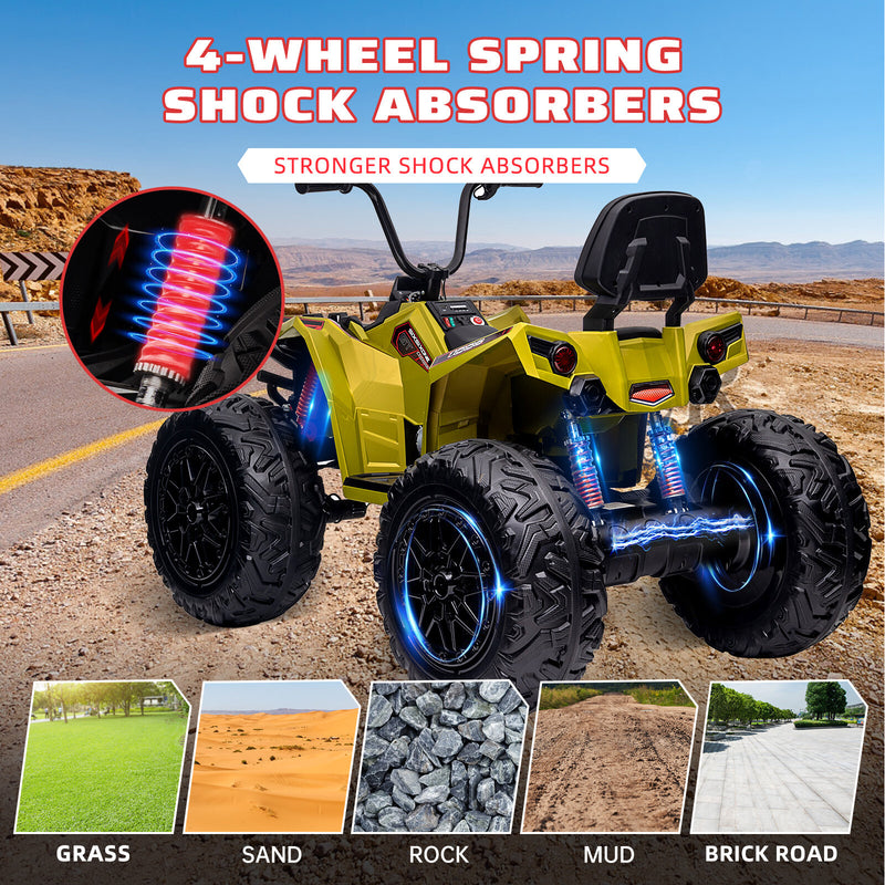 Kids 24V 4WD Electric Ride-On ATV Car with 4x80W Powerful Motors Magic Cars 23