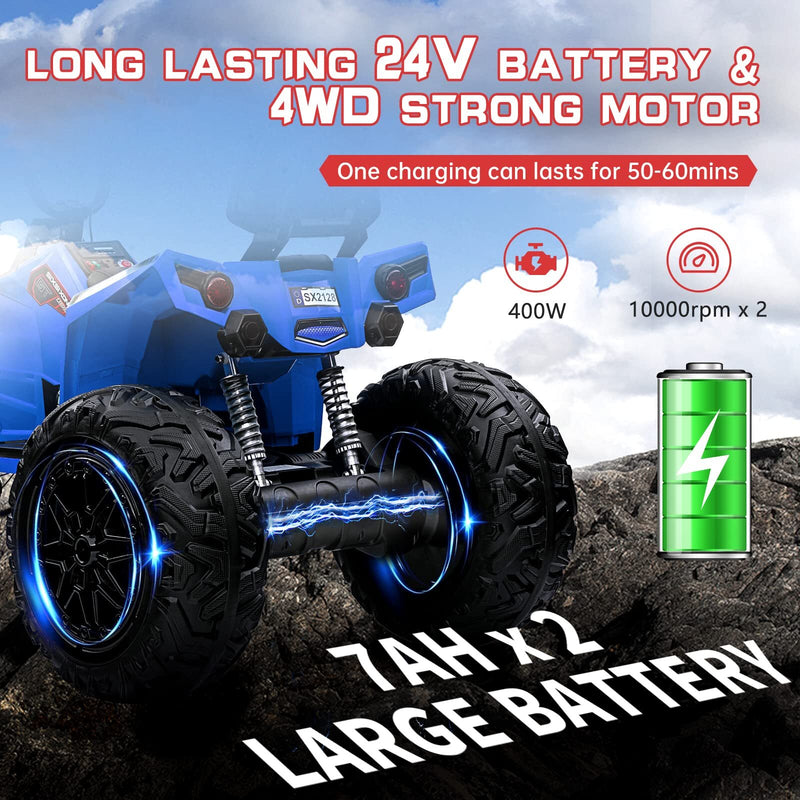 Kids 24V 4WD Electric Ride-On ATV Car with 4x80W Powerful Motors Magic Cars 5