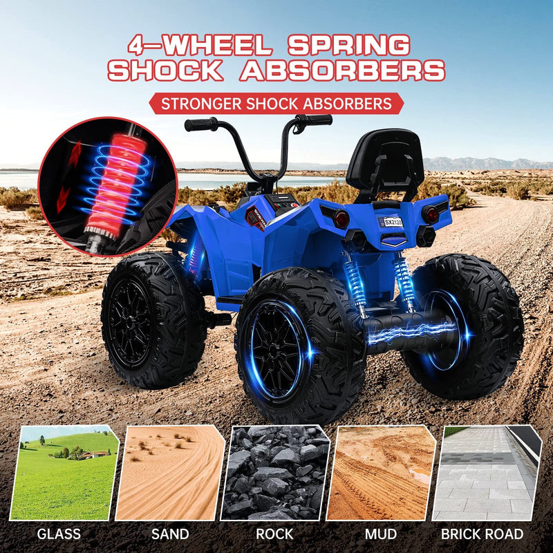 Kids 24V 4WD Electric Ride-On ATV Car with 4x80W Powerful Motors Magic Cars 7