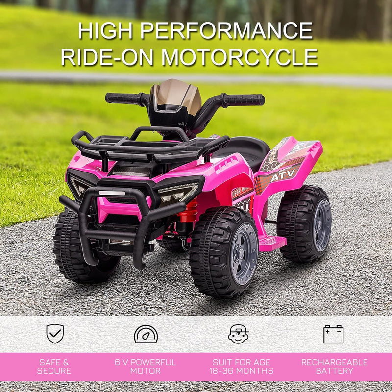 Motorized Kids 6V Battery-Powered Four Wheeler Ride-On ATV Quad Magic Cars 2