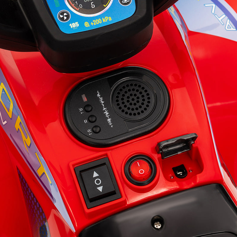 6V Kids Ride-On ATV Quad with Rechargeable Battery, Lights, and Music for Toddlers Magic Cars 7